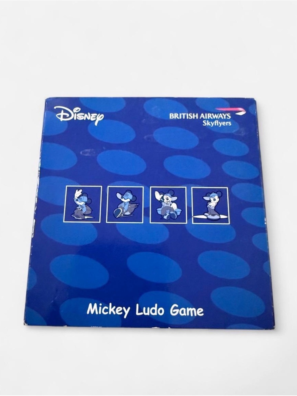 Disney Mickey Mouse Ludo Game Blue White Polka Dots Disney Collectible